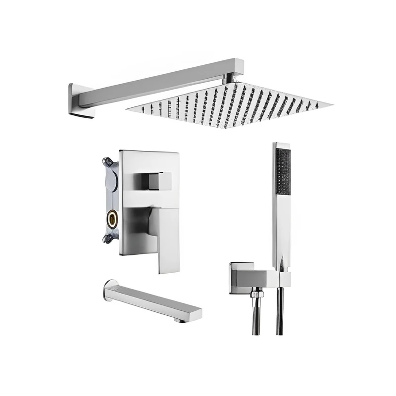 Polished Chrome Rain Shower Set CM8043-1PC