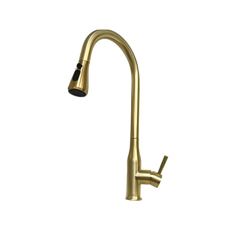 Brushed Gold Single Handle Kitchen Faucet CM55042BG