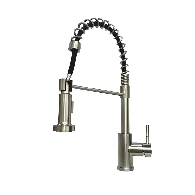 Brushed Nickel Single Handle Kitchen Faucet CM55077BN