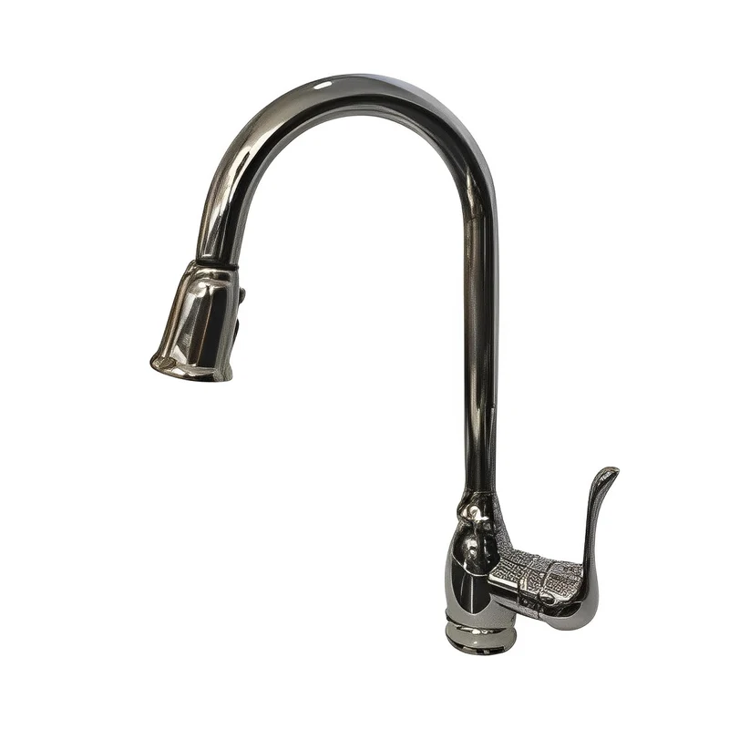 Brushed Nickel Single Handle Kitchen Faucet CZ805102BN