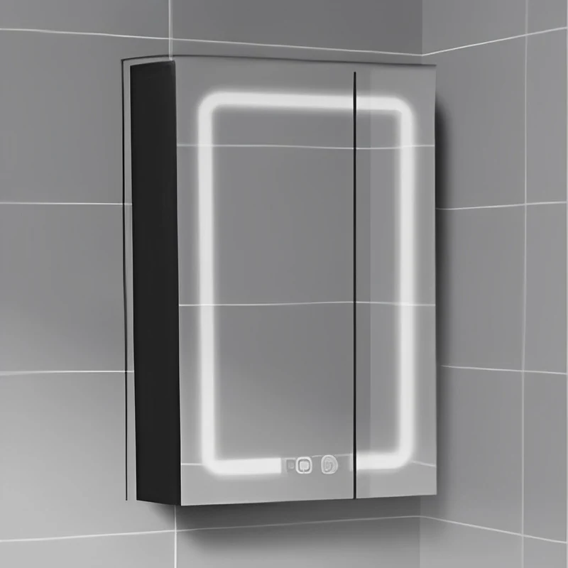 30"/36"/40" Double Door Cabinet Stainless Steel Mirror with LED Light MSL303
