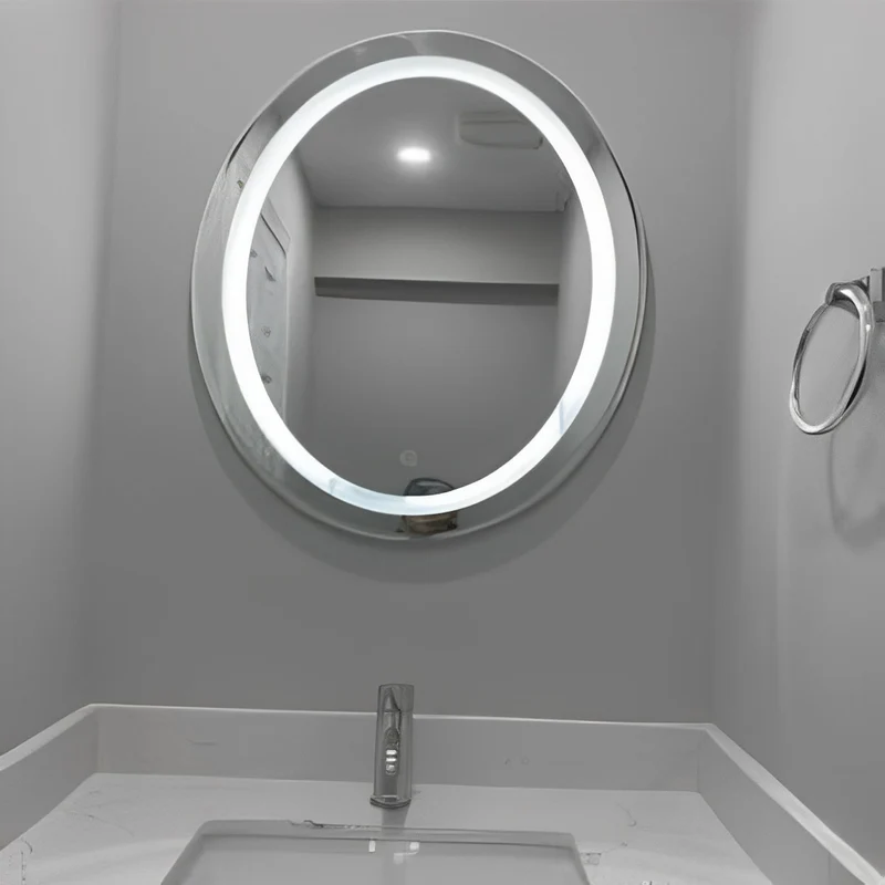 24" Oval Mirror with LED Light (Elliptical Light Emitting) MSL-114