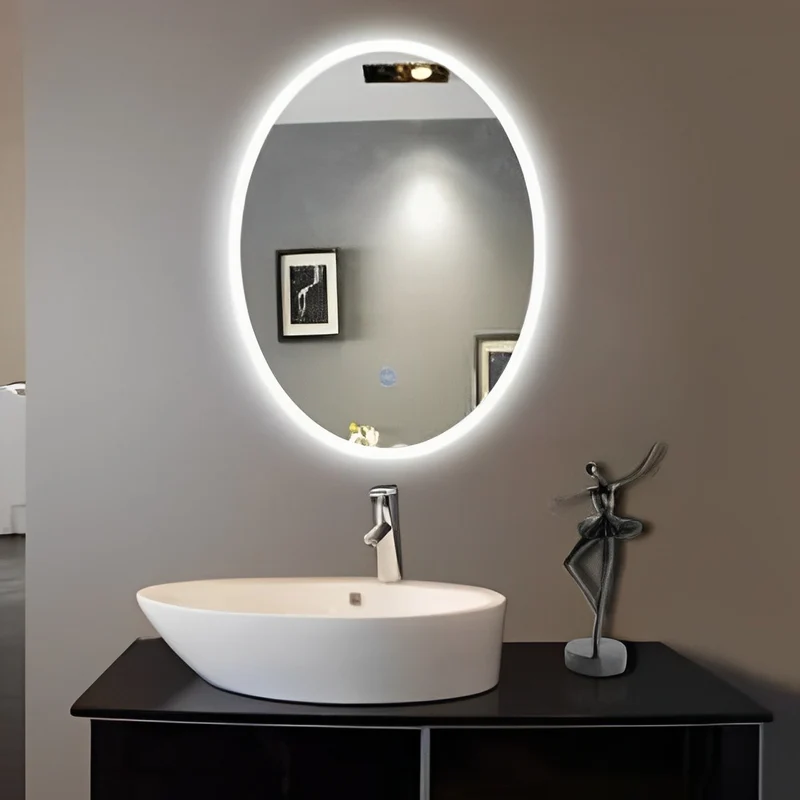 24" Oval Mirror with LED Light MSL-807