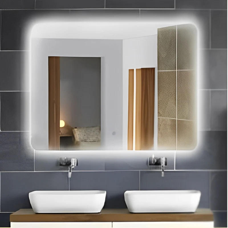 24" - 60" Horizontal Hanging Mirror with LED Light and Bluetooth MSL-113