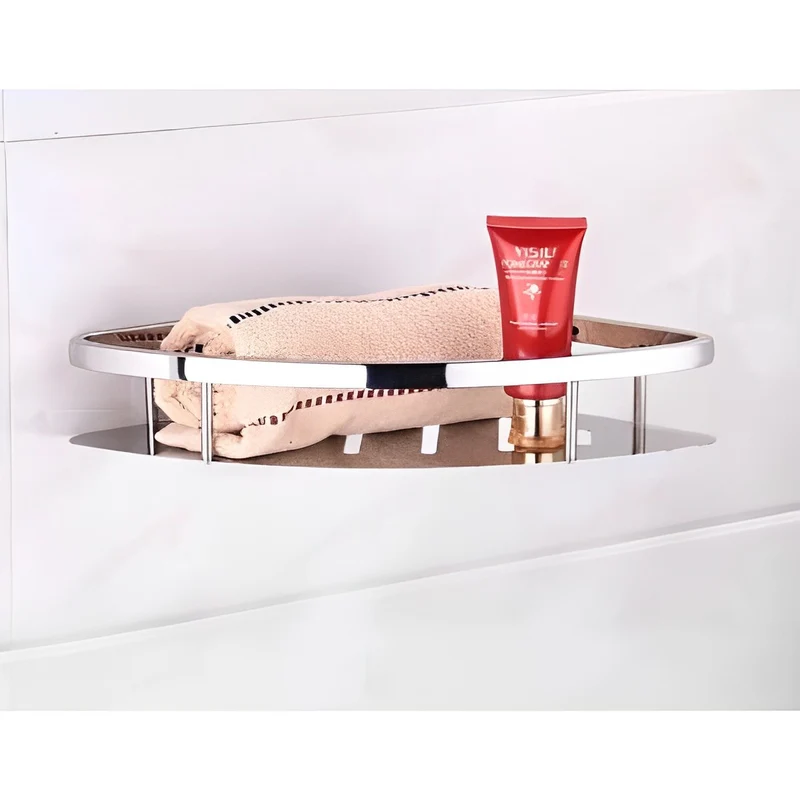 Single Tier Polished Chrome Bathroom Shelf SLS-BN SLS-PM