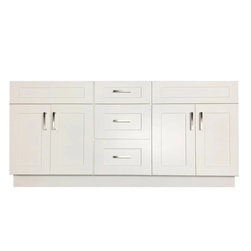 72 inch Solid Wood Double Sink Bathroom Vanity Cabinet Only VSD72DD