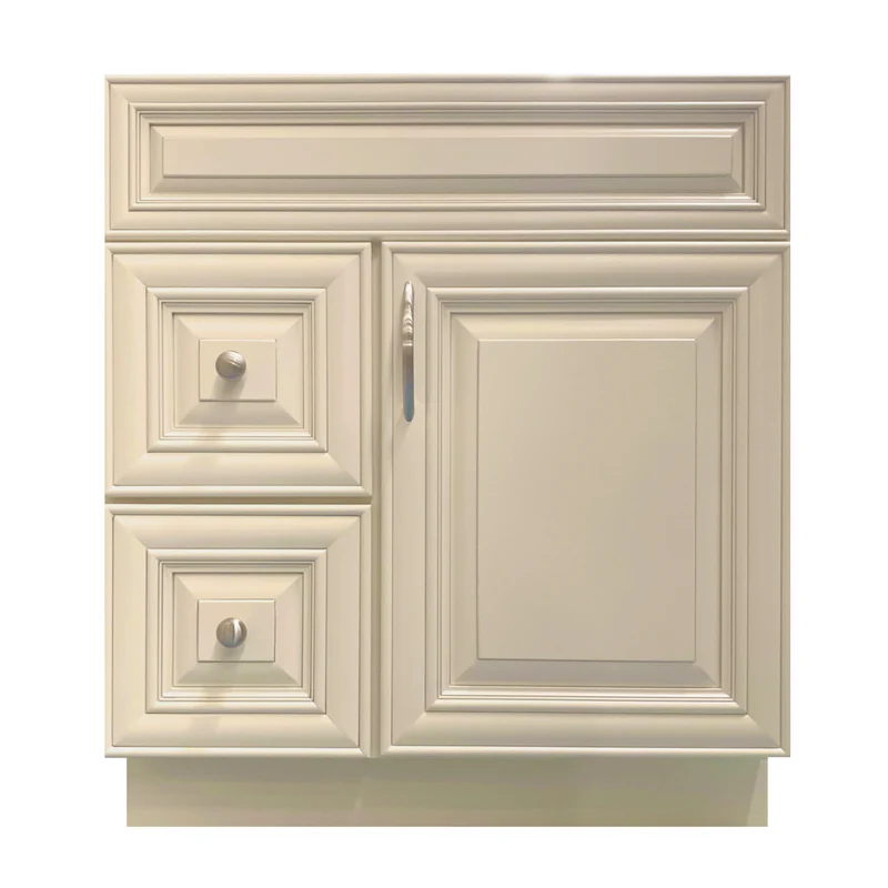 30 inch Solid Wood Bathroom Vanity with Quartz Top & Sink VSD30L