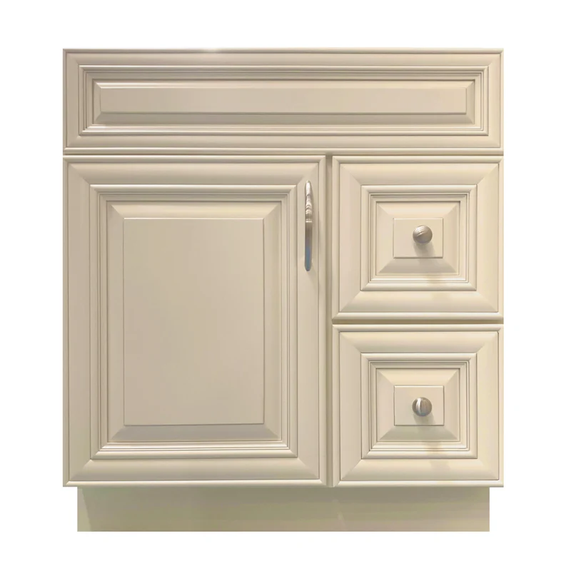 30 inch Solid Wood Bathroom Vanity with Quartz Top & Sink VSD30R