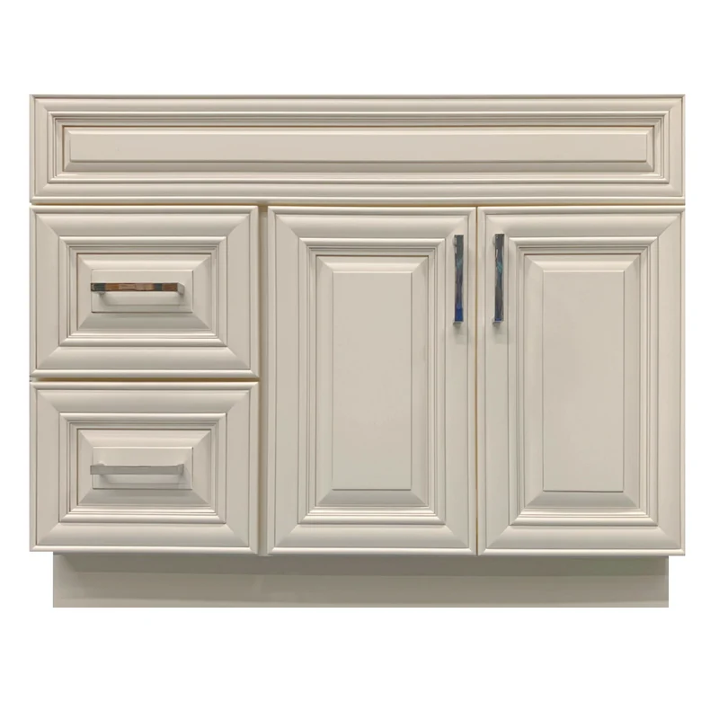 42 inch Solid Wood Bathroom Vanity with Quartz Top & Sink VSD42L