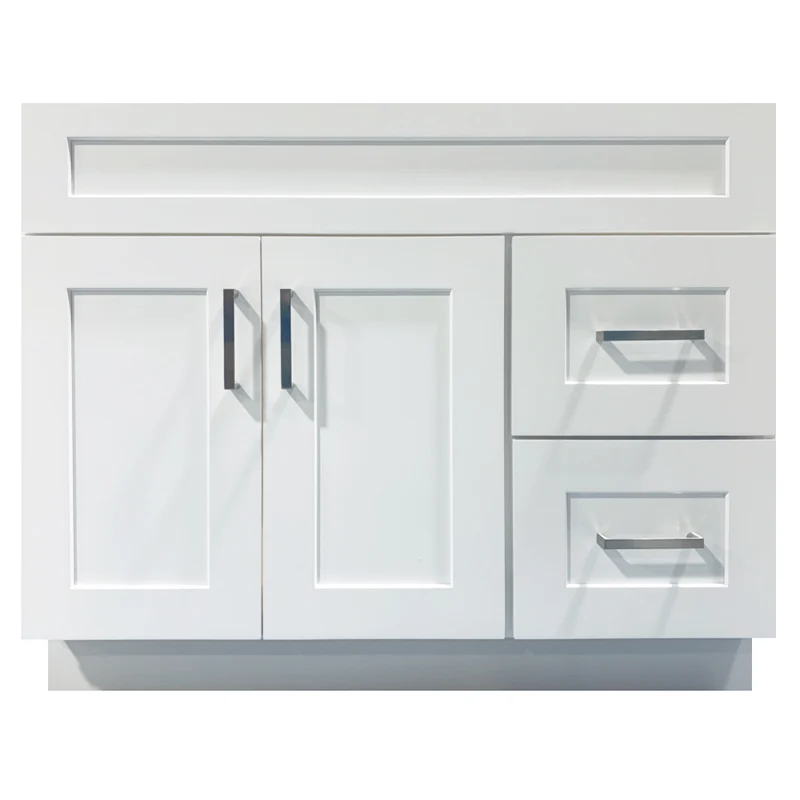 42 inch Solid Wood Bathroom Vanity with Quartz Top & Sink VSD42R