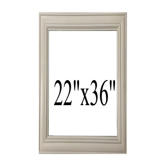 Crown 22"X 36" Solid Wood Bathroom Vanity Mirror