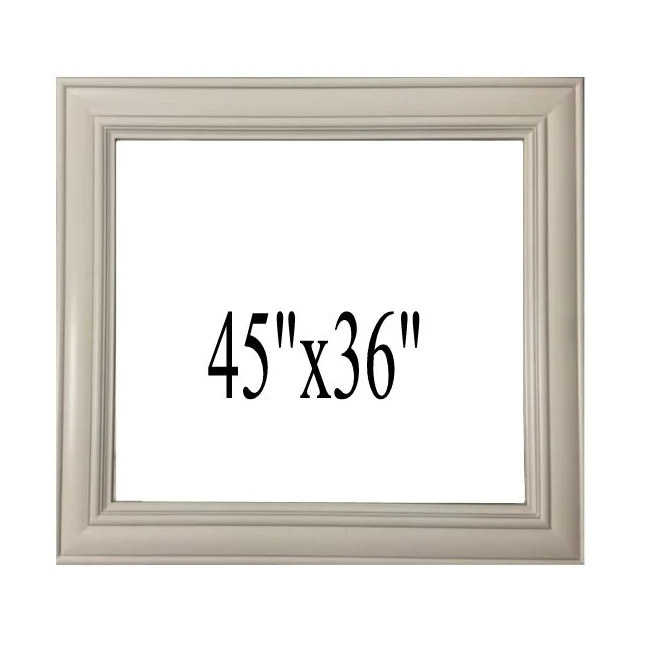 Crown 45"X 36" Solid Wood Bathroom Vanity Mirror