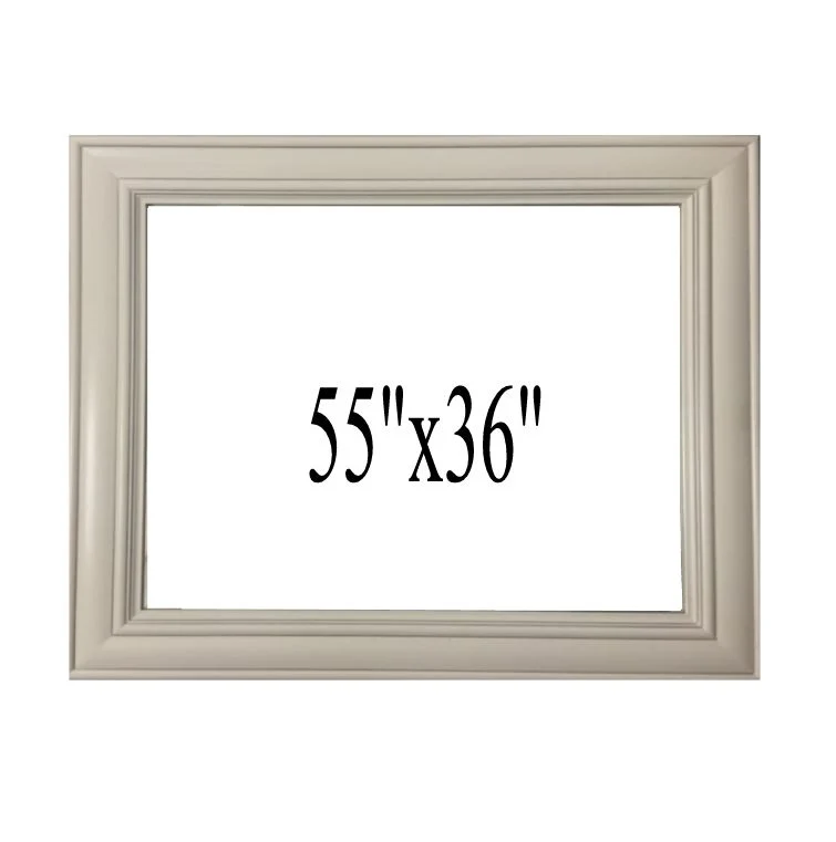 Crown 55"X 36" Solid Wood Bathroom Vanity Mirror