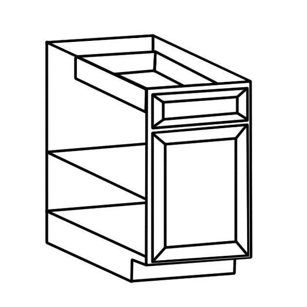 B21(WHS) White Shaker Solid Wood Base Kitchen Cabinet