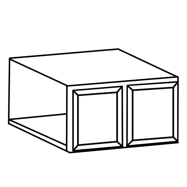 W3015 (WHS) White Shaker Solid Wood Wall Kitchen Cabinet