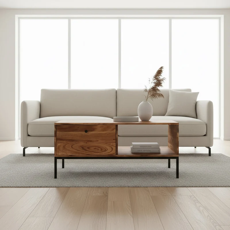 Anvers - Table basse en acacia massif 108 cm