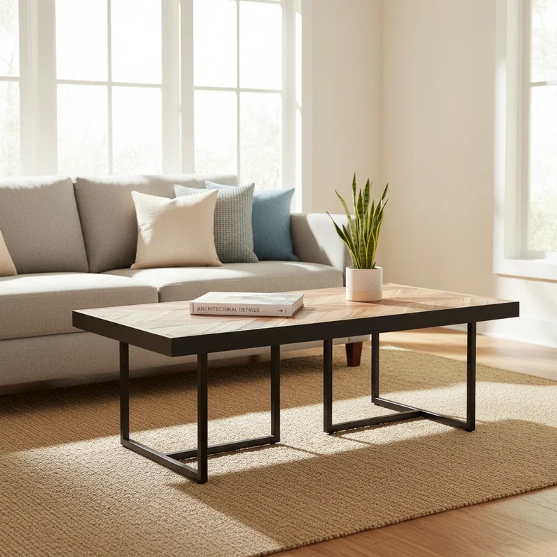 Andorre - Table basse en acacia massif 120 cm