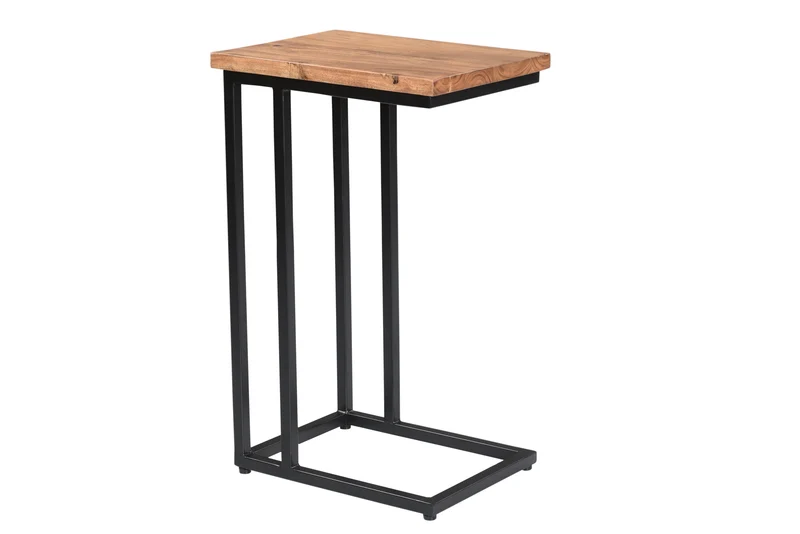Porto- Table d'Appoint Bout de Canapé 40cm Bois Acacia