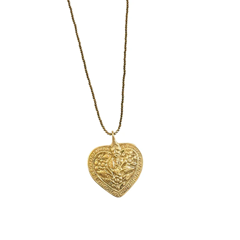 Sautoir Coeur travaillé