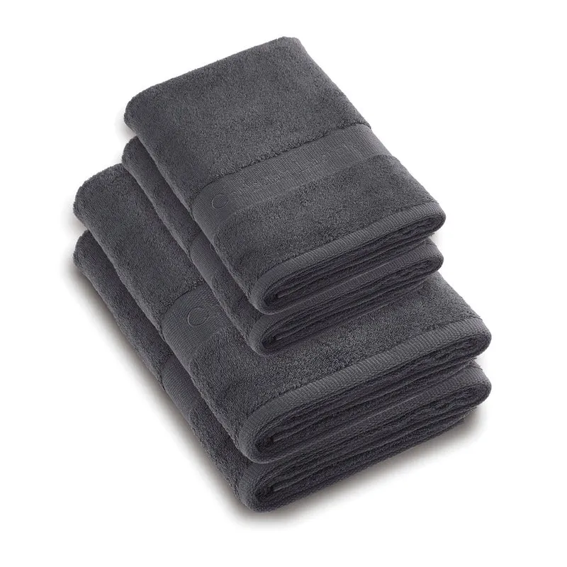 SET DE 2 SERVIETTES ET 2 DRAPS DE BAIN