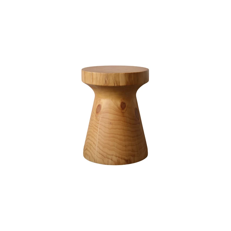 Table d'appoint Sova – pin massif – noyer clair