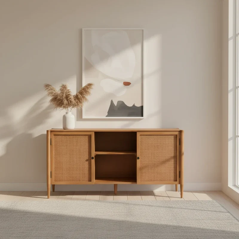Corfu - Meuble TV en manguier massif 140 cm