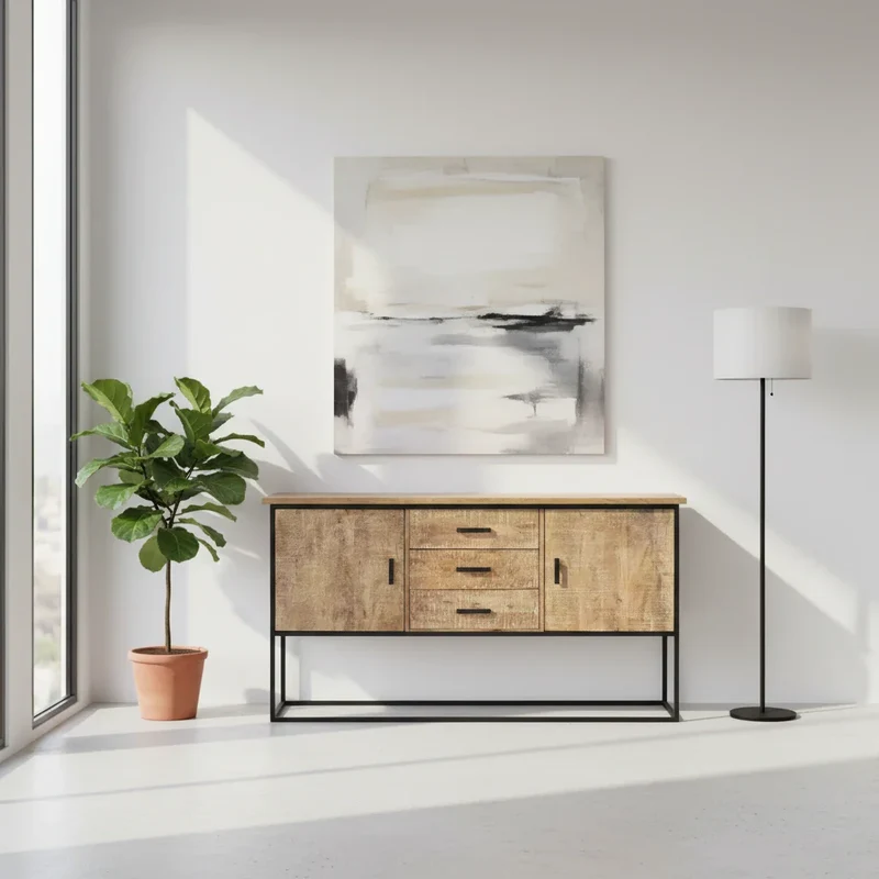 Copenhague - Buffet en manguier massif 160 cm