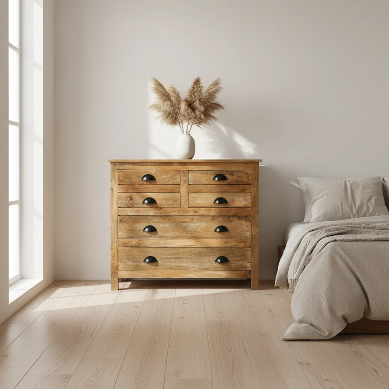 Ajaccio - Commode en manguier massif 100 cm