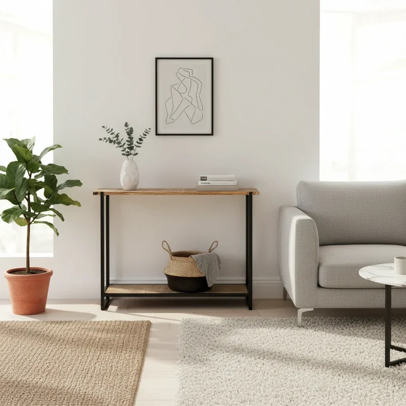 Copenhague - Console en manguier massif 120 cm