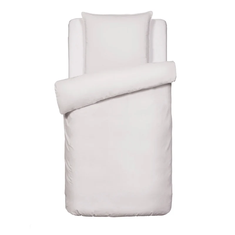 Housse de couette + taie(s) d'oreiller satin de coton - Taupe