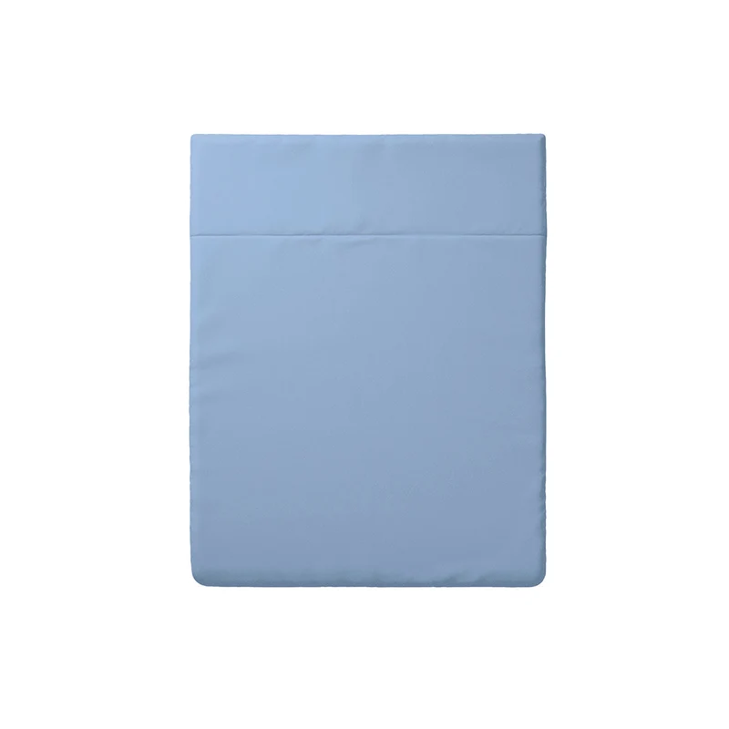 Drap plat satin de coton - Blue clair