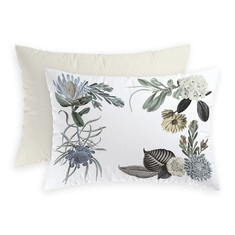 Taie(s) d'oreiller satin de coton - Garden taupe