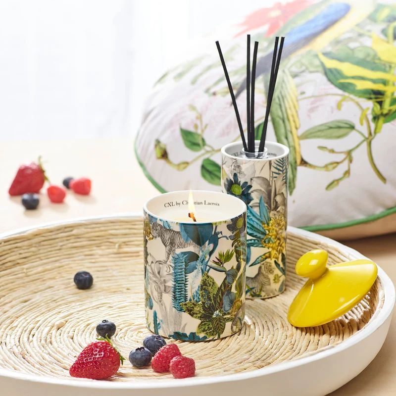Diffuseur en porcelaine Zanzibar Jaune - Fruits rouges - 100 ml
