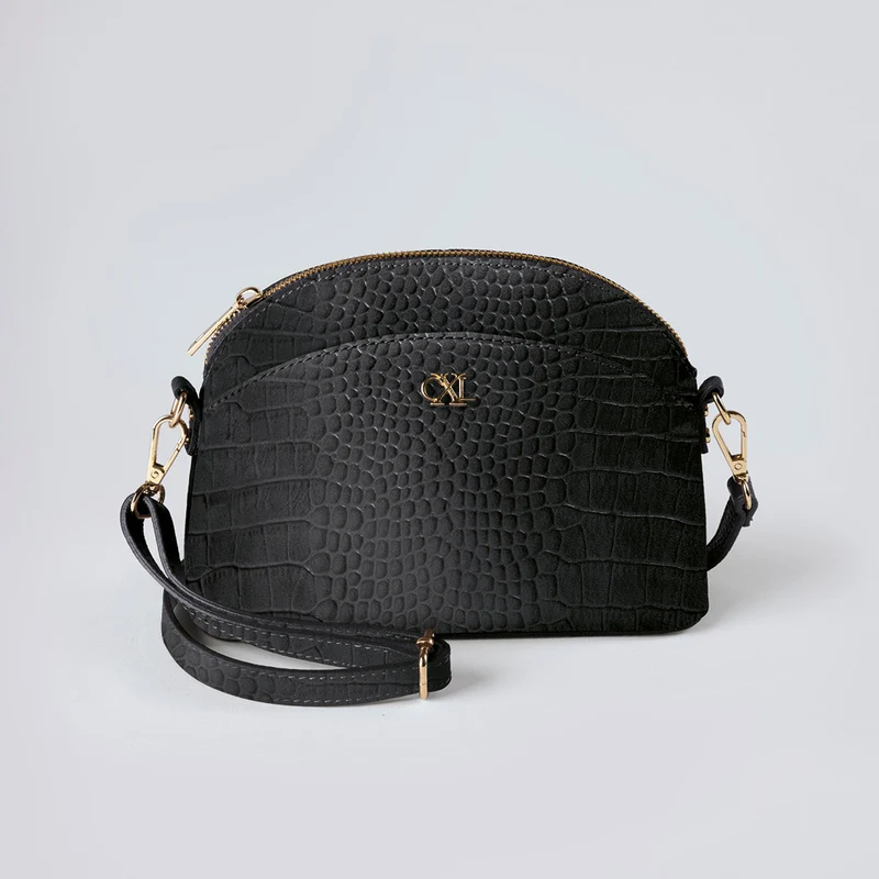 Sac bandoulière Malesherbes en cuir croco