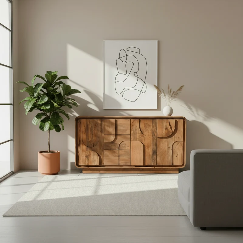Oslo - Buffet en manguier massif 160 cm