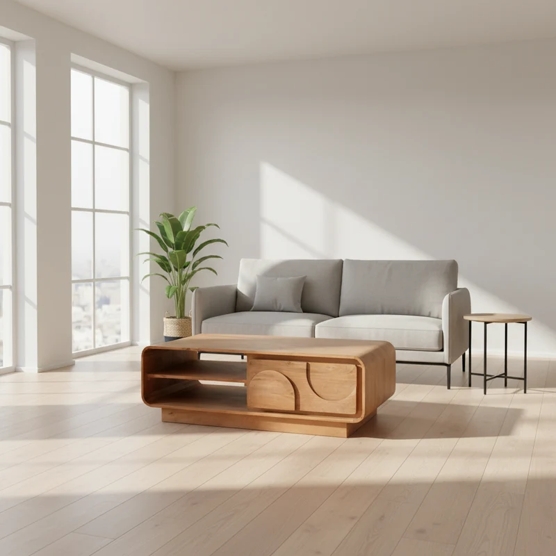 Oslo - Table basse en manguier massif 120 cm