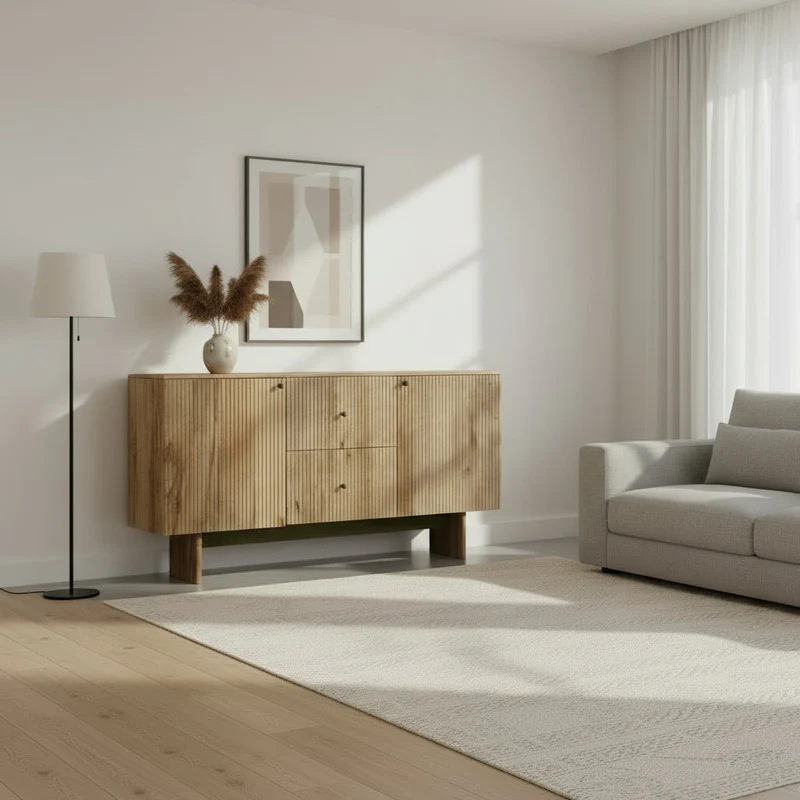 Marseille - Buffet en manguier massif 160 cm