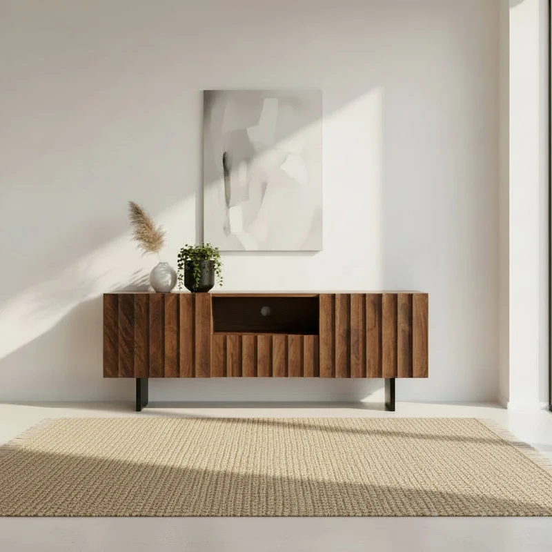 Genève - Meuble TV en manguier massif 150 cm