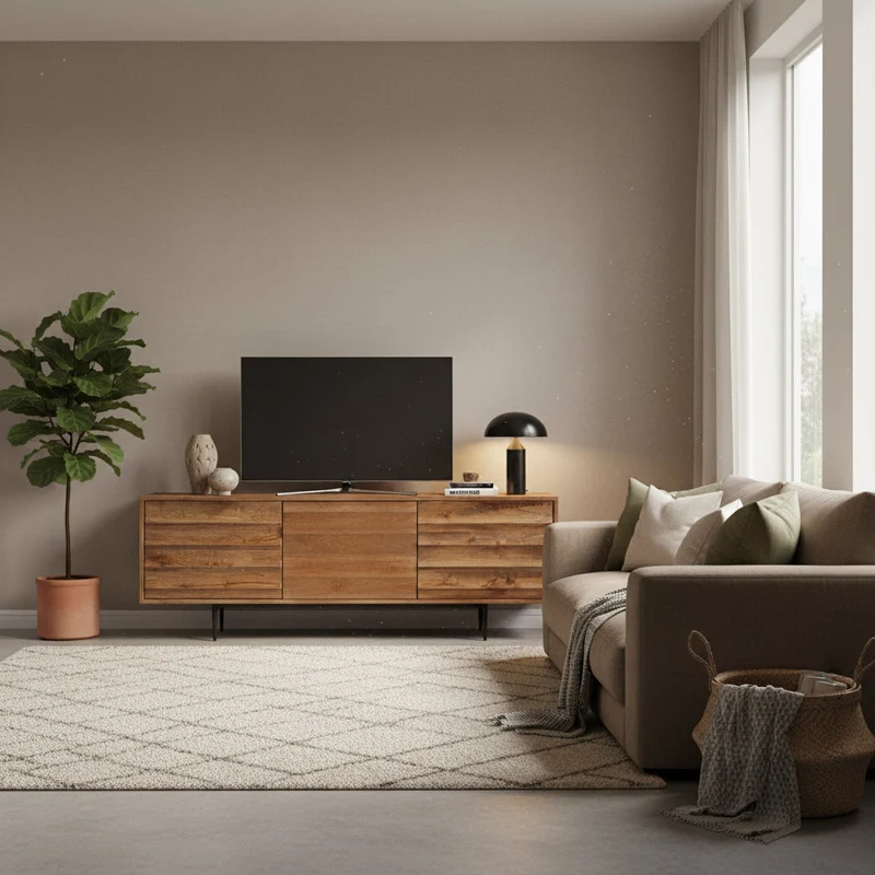 Florence - Meuble TV en manguier massif 150 cm