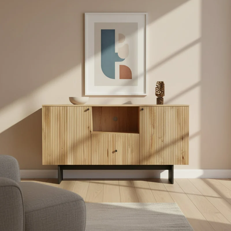 Grasse - Meuble TV en manguier massif 150 cm