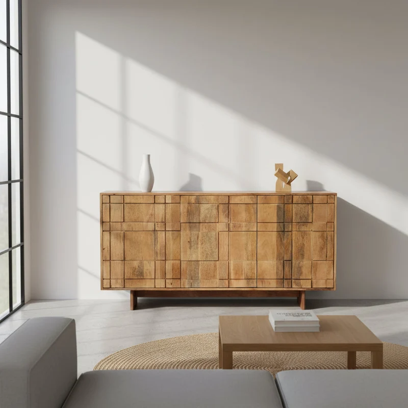 Kyoto - Buffet en manguier massif 160 cm