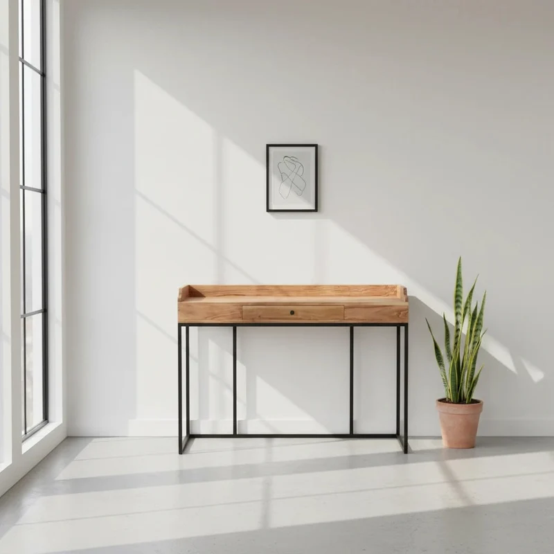 Hanovre - Bureau en acacia massif 125cm