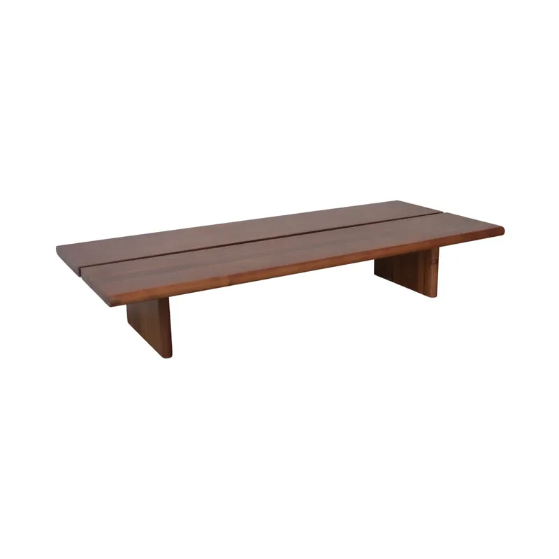 Table basse Arlen - couleur noyer foncé - bois de frêne - 160 cm
