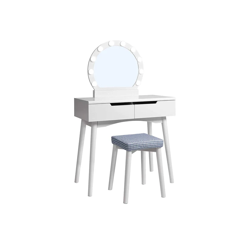 Coiffeuse miroir et tabouret