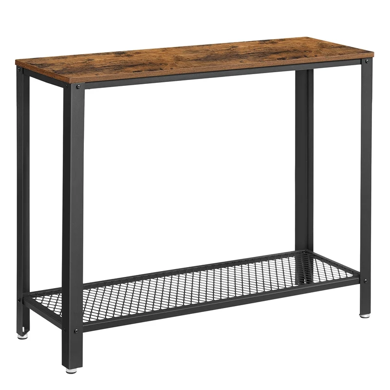 Table console longue industriel