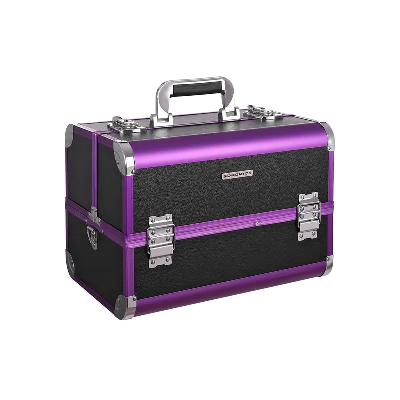 Mallette de maquillage violet noir