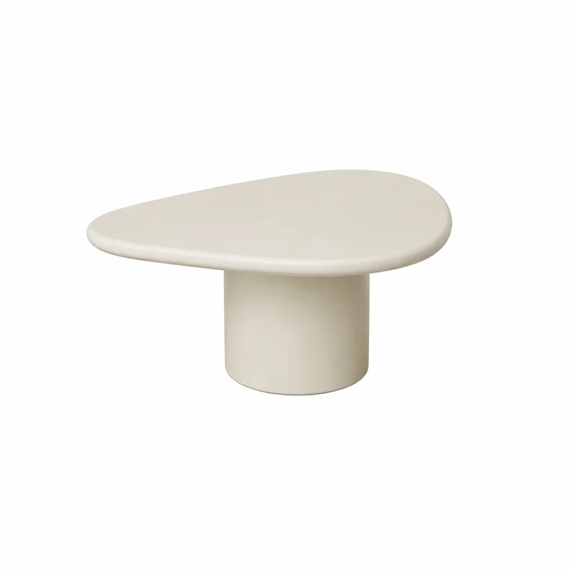 Table basse Tille - 90 cm - StoneSkin - Latte