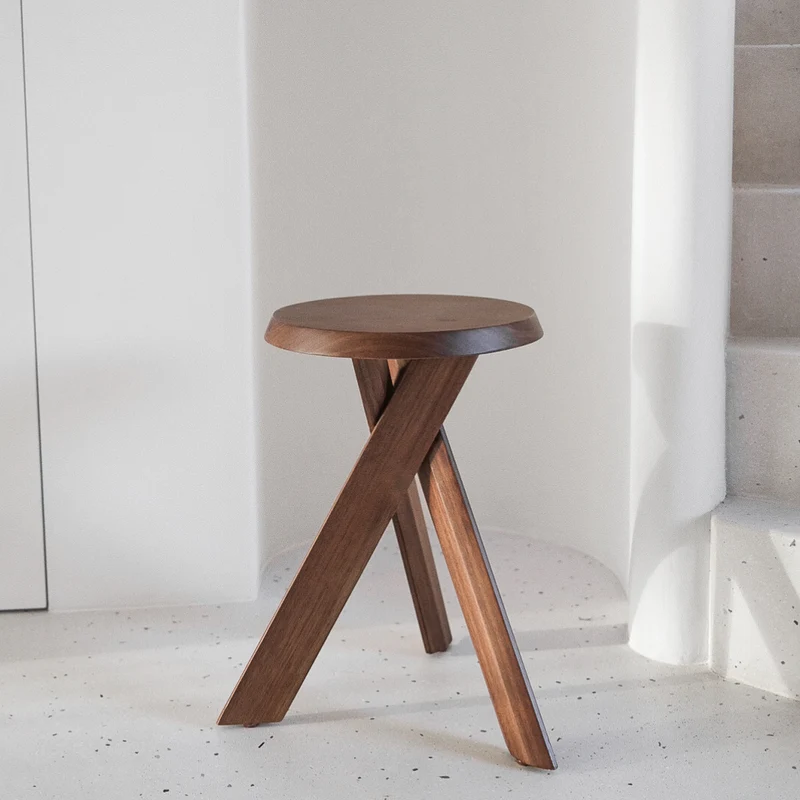 Table d'appoint Pannes - Bois d'acacia - Couleur noyer