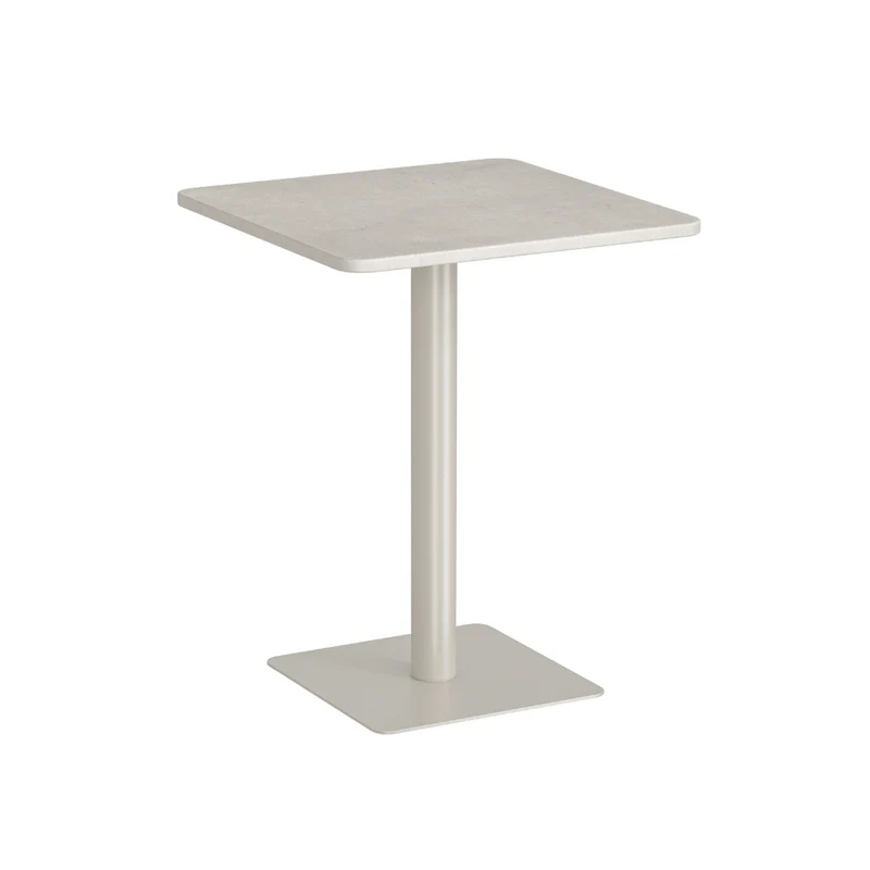 Table bistrot carrée Erik – 60x60 cm – MicroPeau Latte