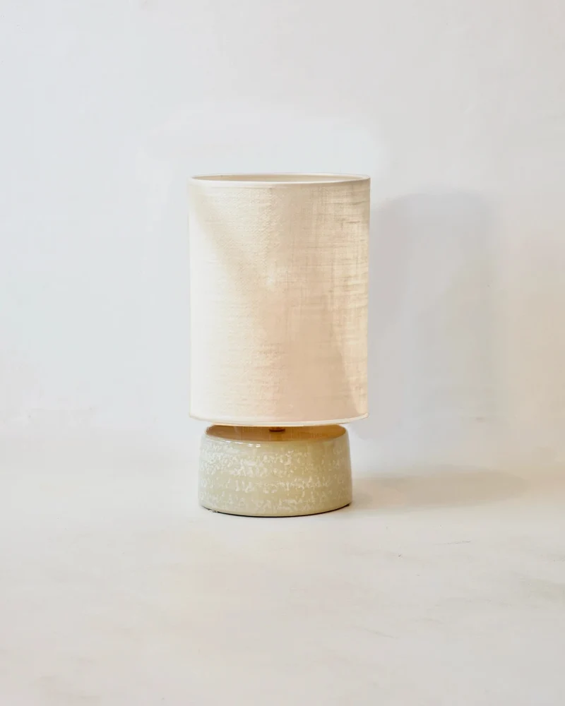 Lampe cylindre lin S